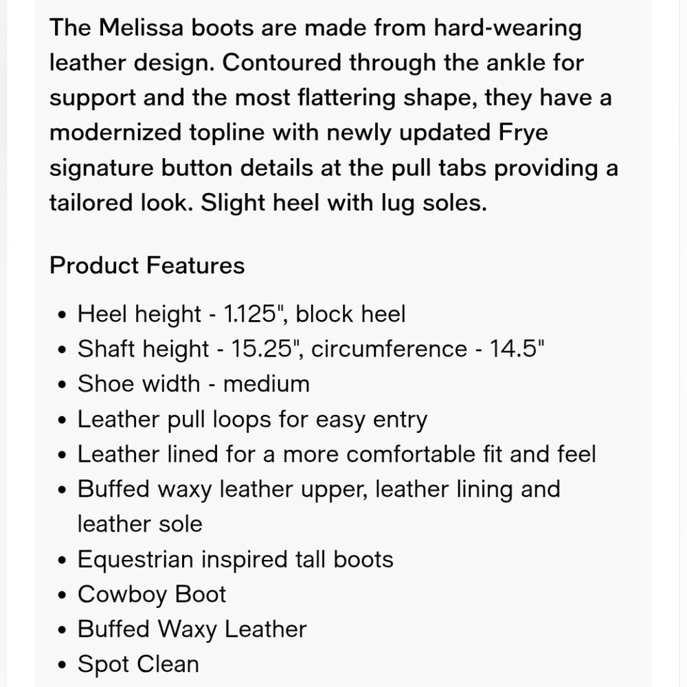 Frye "Melissa Button" Tall Riding Boots Cognac Brown Leather | Women's Size 5.5B - Picture 14 of 15